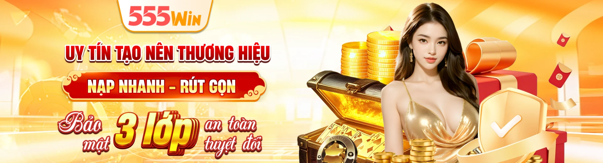 Nạp nhanh, rút gọn, bảo mật 3 lớp an toàn tuyệt đối.