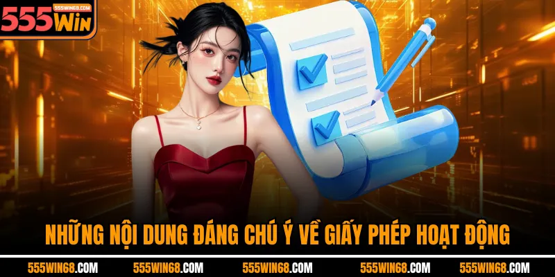 Những nội dung đáng chú ý về giấy phép hoạt động